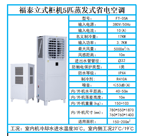 蒸發冷省電空調